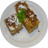 Heute frischer Kuchen in unserer Cafeteria: hausgemachter Apfelkuchen (15,19,81)