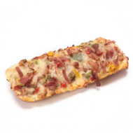In unserer Cafeteria: überbackene Ofen-Ciabattas Schinken-Käse(1,2,3,19,51,81) oder Tomate-Mozzarella (19,81)