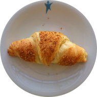 Heute als Menüzugabe: Nuss-Nougat Croissant (18,19,72,81)