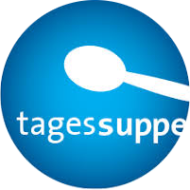 rote Linsensuppe verfeinert mit Kokosmilch (1,3,18) mit einem Brötchen (81,82)