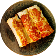 Mexikanische Burrito mit Hackfleisch und Reis, Gemüse (19,81), Gouda dazu Dip (3,9,19,49,54,81)