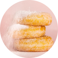 Donut verschieden glasiert (1,3,18,81)