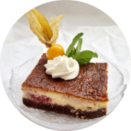 Verschiedene frische Kuchen-Leckereien