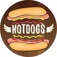 Hot Dog Amerika mit Bacon, Cole Slaw und BBQ Sauce (2,3,15,19,21,22,51,54,81,83)