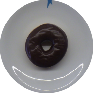 Heute als Menüzugabe: 'Black Donut' (19,81,82)