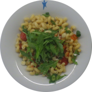 Tomaten-Rucola-Trivelli mit frisch geriebenem Gouda (19,81)