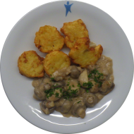 Champignonköpfe a la Creme (18,81 mit Rustico Taler
