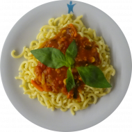 Pasta (81) mit Hackfleischsoße 'Bologneser Art' (3,21,51,81)