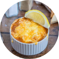 Würzfleisch vom Hähnchen mit Zitrone (1,19,22,24,44,54,81) 