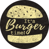 'Ranch Cheese Burger' mit Rindfleischpatty oder Jackfruitpatty,Bacon,Käse, Eisbergsalat und Pickled-Sour-Creme-Dip (2,3,9,19,51,52,81,82) dazu Pommes frites 