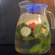 Aqua Natura - Heutige Kreation: Gurke-Grapefruit-Minze