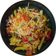 Kanadische Poutine- Pommes Frites mit Cheddar, Mozzarella und Bratensoße (1,19,52)