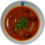 Scharfe Mexicopfanne mit Hackfleisch, Kidneybohnen und Mais (51,52,62,81) dazu Fladenbrot (23,81)