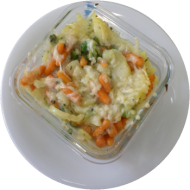 Kartoffel-Brokkoli-Gratin (19) dazu Creme fraiché Dip (19)