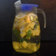 Aqua Natura - Heutige Kreation: Ananas-Apfel-Zitrone-Minze