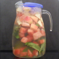 Aqua natura - Heutige Kreation: Apfel-Melone-Minze