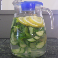 Aqua Natura - Heutige Kreation: Gurke-Zitrus-Minze