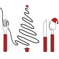 Weihnachtsessen: Rehgulasch mit Rotwein, Esterhazy und Preiselbeeren (1,3,21,24,81) dazu geschmorter Spitzkohl und ein hausgemachter Semmelknödel (15,19,81)