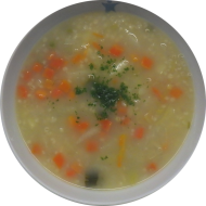 Arabischer Gräupcheneintopf mit Zimt-Croutons (21,81,83)