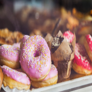 Donut als Menüzugabe: Zu jeder Hauptspeise gegen kleinen Menüzuschlag erhältlich.