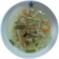 Eierflocken-Gemüse-Suppe (3, 15, 21)