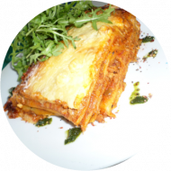 Lasagne 'Florentiner Art' (mit Blattspinat) (1,15,19,49,81)