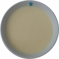 Vanillesuppe mit Rosinenbrötchen (15,19,81,83)