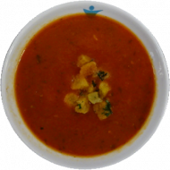 Tomatencremesuppe mit Croutons (19,81)